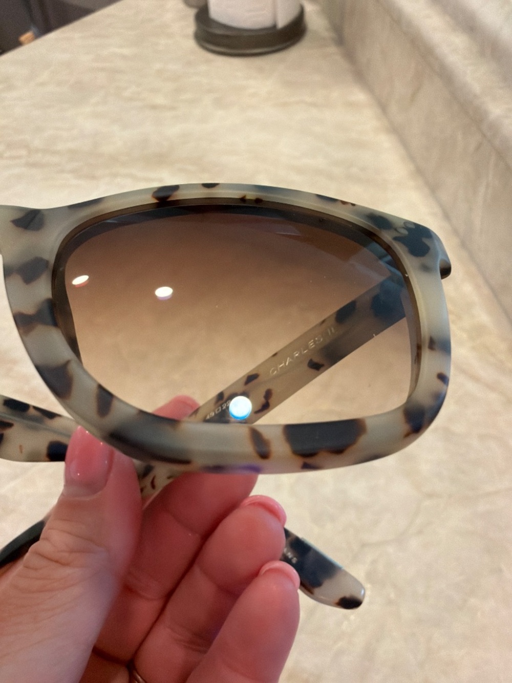 Krewe Charles II Sunglasses in Matte Oyster - Picture 5 of 6